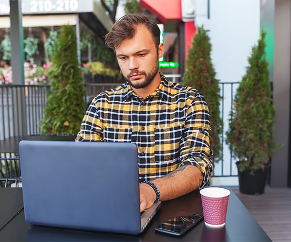 Person working outdoors